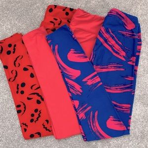 LulaRoe leggings OS holiday